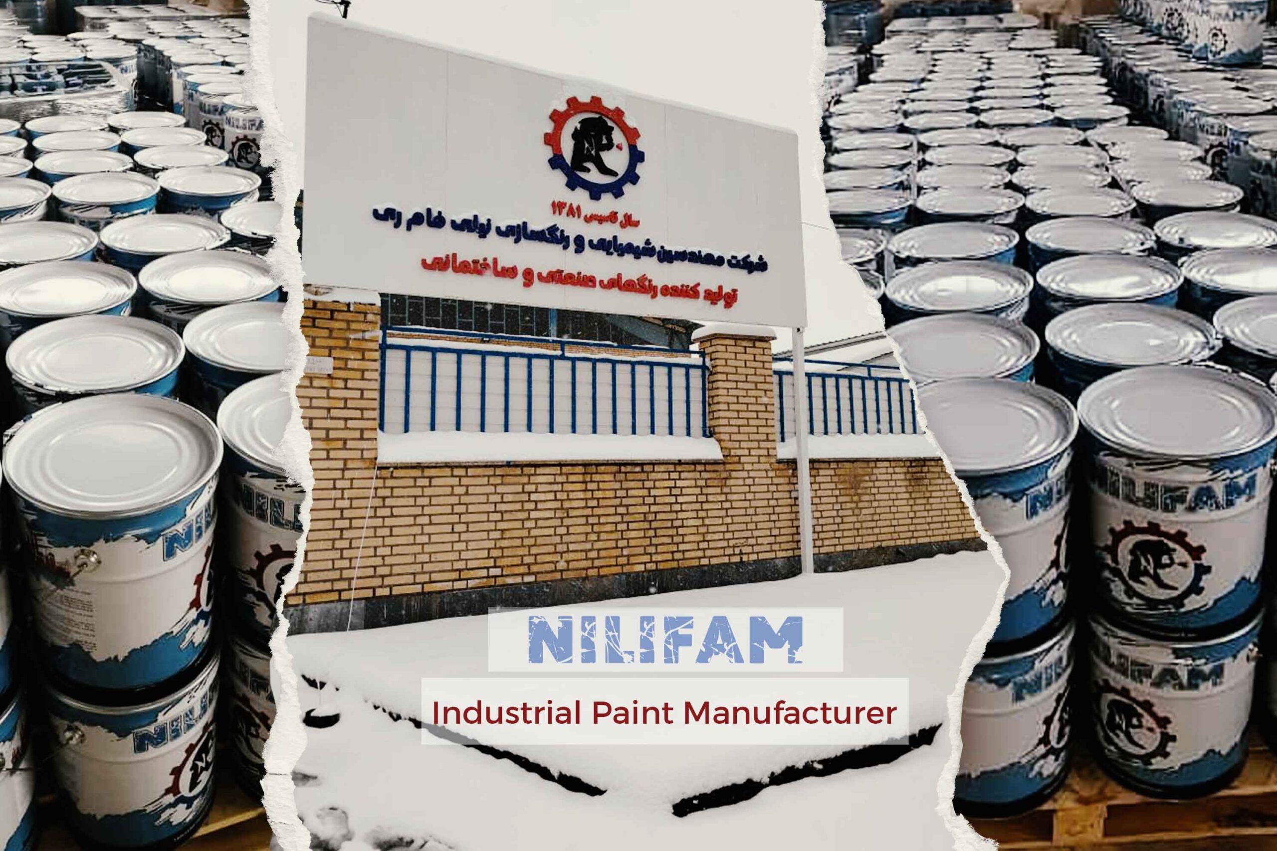 Factory producing industrial paints